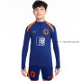 Nike Nederland Strike Trainingstrui 1/4-Zip 2024-2026 Kids Blauw Oranje
