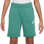 Short polaire Nike Sportswear Club pour enfants gris vert blanc