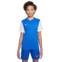 Maillot de football Nike Tiempo Premier II pour enfant, bleu et blanc