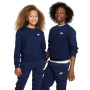 Nike Sportswear Club Fleece Crew Sweater Kids Donkerblauw Wit