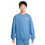 Nike Sportswear Club Fleece Crew Sweater Kids Blue White
