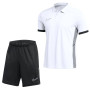 Nike Academy 25 Polo Ensemble Training Blanc Noir Gris