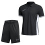 Nike Academy 25 Polo Trainingsset Zwart Grijs Wit