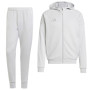 Survêtement décontracté adidas Tiro 25 entièrement zippé à capuche gris clair blanc