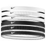 Nike Flex Classic Haarbanden 6-Pack Wit Zwart