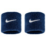 Nike Swoosh Classic Polsbanden 2-Pack Donkerblauw Wit