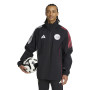 adidas Ajax Veste Imperméable 2025-2026 Noir Blanc Rouge