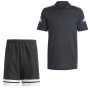 Ensemble d'entraînement adidas Squadra 25 Polo noir et blanc