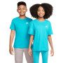 Nike Sportswear T-Shirt Enfants Turquoise Blanc