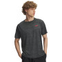 Under Armour Tech Textured Training Shirt Grey Black Red