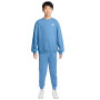 Nike Sportswear Club Fleece Crew Tracksuit Kids Blue White