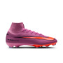 Nike Zoom Mercurial Superfly 10 Pro Gazon Naturel Chaussures de Foot (FG) Rose Rouge Vif Bleu Clair
