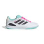 adidas Super Sala III Indoor Football Boots (IN) White Black Turquoise Pink