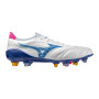 Mizuno Morelia Neo IV Beta Elite IJzeren-Nop Voetbalschoenen (SG) Wit Blauw Roze