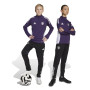 adidas Manchester United Survêtement 1/4-Zip 2025-2026 Enfants Mauve Noir Blanc