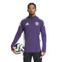 adidas Manchester United Haut d'Entraînement 1/4-Zip 2025-2026 Mauve Blanc Noir