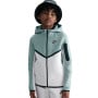 Nike Sportswear Tech Fleece Gilet Enfants Gris-Vert Blanc Noir