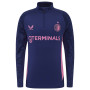 Castore Feyenoord Haut d'Entraînement 1/4-Zip 2025-2026 Enfants Bleu Foncé Rose