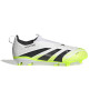 adidas Predator League Laceless Grass/Artificial Grass Football Boots (MG) Kids White Black Neon Yellow