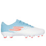 Skechers Razor 1.5 Academy Gazon Naturel Chaussures de Foot (FG) Blanc Bleu Orange