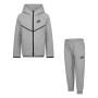 Nike Tech Fleece Survêtement Full-Zip Tout-Petits Gris Clair Noir