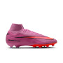Nike Zoom Mercurial Superfly 10 Elite Gazon Artificiel Chaussures de Foot (AG) Rose Rouge Vif Bleu Clair