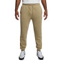 Pantalon de survêtement en polaire Nike Sportswear Club beige blanc