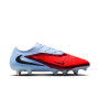 Nike Phantom 6 Low Elite Crampons Vssés Chaussures de Foot (SG) Bleu Clair Rouge Vif Noir