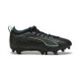 PUMA Ultra 6 Match Grass/Artificial Grass Football Boots (MG) Kids Black Dark Green Light Green