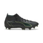 PUMA Ultra 6 Match+ High Grass/Artificial Grass Football Boots (MG) Black Dark Green Light Green