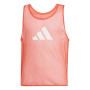 Chasuble d'entraînement adidas pour enfants, rouge