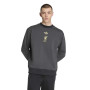 adidas Liverpool Lifestyler Crew Sweater Donkergrijs Goud