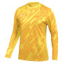 Chemise de gardien de but à manches longues Nike Gardien V pour femmes, jaune, or, noir