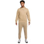 Combinaison de jogging en polaire Nike Sportswear Club à capuche beige et blanc