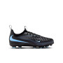 Nike Phantom 6 Low Academy Grass/Artificial Grass Football Boots (MG) Kids Black Light Blue