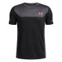Under Armour Tech Utility Trainingsshirt Kids Zwart Donkergrijs Oranje