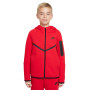 Gilet polaire Nike Sportswear Tech pour Enfants, rouge et noir