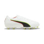 PUMA King 20 Match Gras / Kunstgras Voetbalschoenen (MG) Wit Felrood Neongeel
