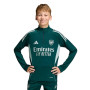 adidas Arsenal Trainingstrui 1/4-Zip 2025-2026 Kids Donkergroen Grijs