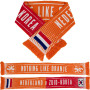 KNVB Sjaal OranjeLeeuwinnen Nederland - Zuid-Korea