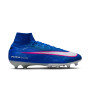 Nike Zoom Mercurial Superfly 10 Elite Gazon Artificiel Chaussures de Foot (AG) Bleu Blanc Rose Vif