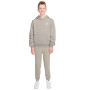 Costume De Jogging En Polaire Nike Sportswear Club à Capuche Pour Enfants, Marron Clair, Blanc