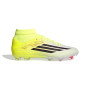 adidas F50 League Mid Gazon Naturel Artificiel Chaussures de Foot (MG) Néon Jaune Noir Rouge