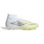 adidas F50 Sparkfusion Pro Gazon Naturel Artificiel Chaussures de Foot (MG) Femmes Blanc Gris Néon Jaune