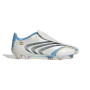 adidas F50 Tunit Messi Elite Gazon Naturel Chaussures de Foot (FG) Blanc Bleu Doré