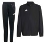 Survêtement adidas Entrada 26 à fermeture éclair intégrale pour Enfants, noir et blanc