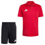Ensemble d'entraînement adidas Entrada 26 Polo rouge et blanc