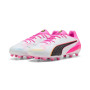 PUMA King 20 Pro Gras / Kunstgras Voetbalschoenen (MG) Wit Felroze Blauw Geel