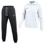 Combinaison De Jogging À Capuche En Polaire Nike Park 26 Pour Femmes, Blanc Et Noir