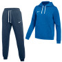 Veste De Jogging En Polaire À Capuche Nike Park 26 Pour Femmes, Bleu Et Blanc
